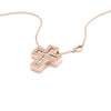 Belle Époque Pink Gold and Diamonds Necklace, 19x16mm